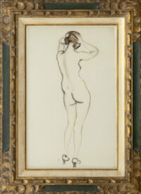 Jan Sluijters: Standing nude (framed)