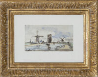 Johan Barthold Jongkind: Hollandse poldervaart (in lijst)