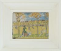 Jan Toorop: Wandelen door het park (in lijst)