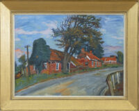 Johan Dijkstra: Gezicht op St. Annen (Groningen) (in lijst)