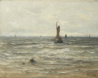 Hendrik Willem Mesdag: Bomschuiten op zee