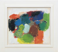 Eugène Brands: Kleurrijke compositie (in lijst)