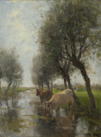 Willem Maris: Koeien aan de waterkant