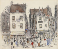 Jan Rijlaarsdam: Winkelen op het Rokin, Amsterdam