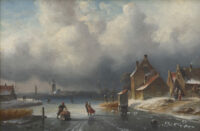 Charles Leickert: Schaatsplezier op een winterse dag