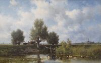 Willem Roelofs: Zomers weidelandschap