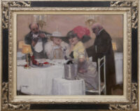 Piet van der Hem: In het restaurant (in lijst)