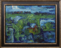 Gerrit Benner: Fries landschap (in lijst)