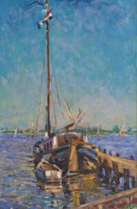 George Martens: Aangemeerde zeilboot