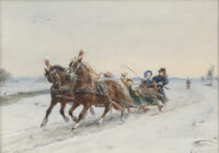 Otto Eerelman: Arrenslee in de sneeuw