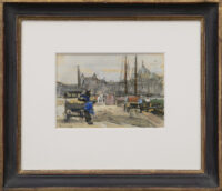 Floris Arntzenius: Haringkade in Scheveningen (in lijst)