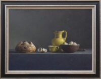 Henk Helmantel: Stilleven met Vermeerbrood (in lijst)