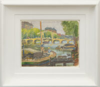 Jan Toorop: Gezicht op de Magere Brug in Amsterdam (in lijst)