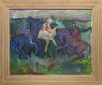 Hendrik Nicolaas Werkman: Drie ruiters (in lijst)