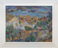 Leo Gestel: Gezicht op de baai van Mallorca (in lijst)