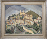 Lodewijk Schelfhout: Gezicht op Les Angles bij Avignon, Frankrijk (in lijst)