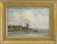 Fredericus Jacobus van Rossum du Chattel: Riviergezicht (in lijst)