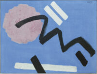 : Compositie in blauw