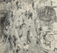 Isaac Israels: Leliegracht te Amsterdam