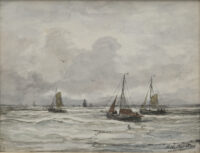 Hendrik Willem Mesdag: Uitvarende bomschuiten