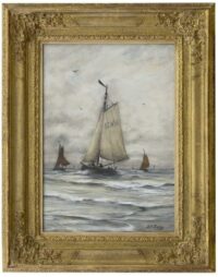 Hendrik Willem Mesdag: De Scheveningen 98 (in lijst)