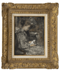 Albert Roelofs: Zilverpoetsen (in lijst)