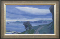 Dirk Smorenberg: Gezicht op de kust van St. Ives (Engeland) (in lijst)