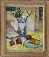 Arie Zwart: Stilleven met fruit (in lijst)
