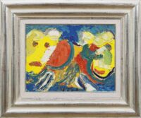 Karel Appel: Twee figuren (in lijst)
