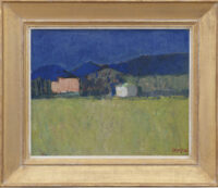 Wim Oepts: Frans landschap (in lijst)
