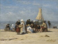 Philip Lodewijk Jacob Frederik Sadée: Strandgezicht met vissersvolk