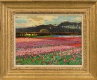 Ben Viegers: Bloeiende tulpenvelden (in lijst)